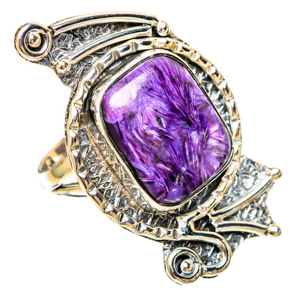 Charoite Rings handcrafted by Ana Silver Co - RING109439 - Photo 2