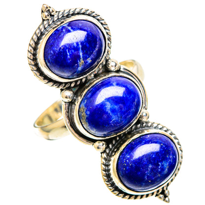 Lapis Lazuli Rings handcrafted by Ana Silver Co - RING109459 - Photo 2