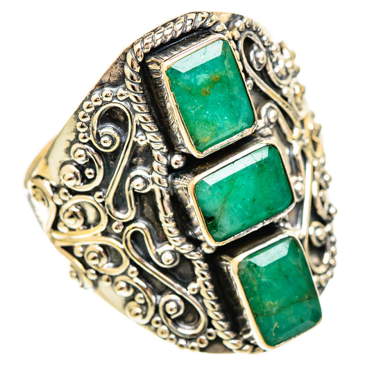 Emerald Rings handcrafted by Ana Silver Co - RING109467 - Photo 2