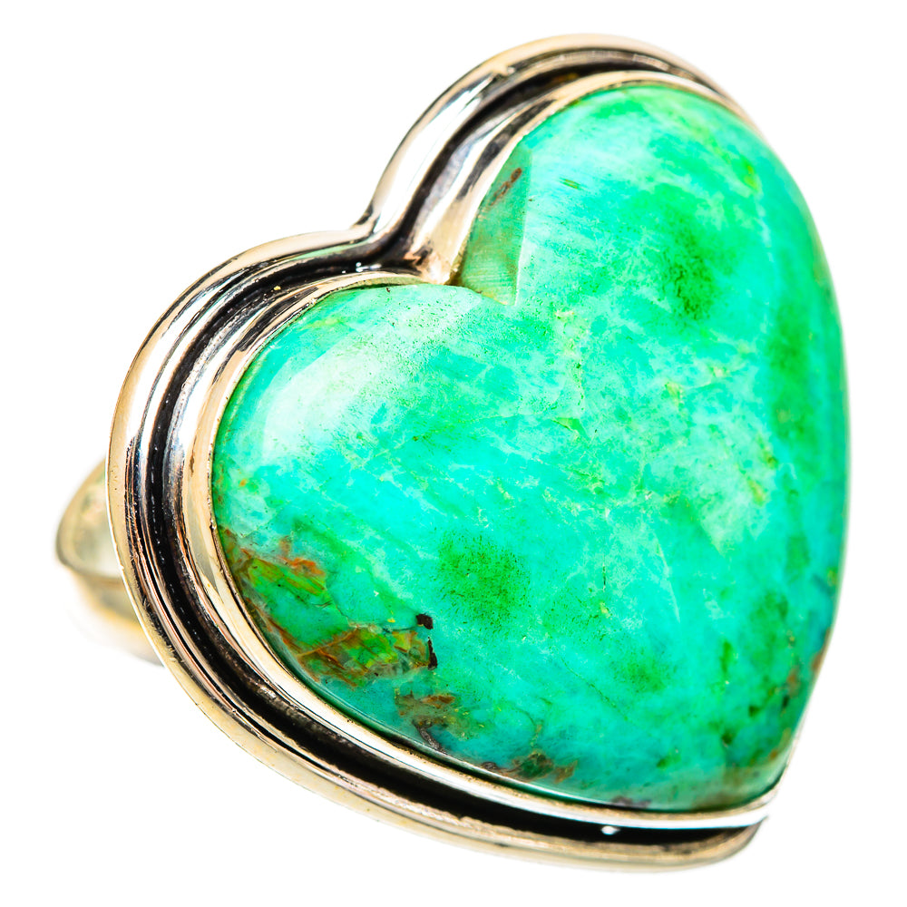 Chrysocolla Rings handcrafted by Ana Silver Co - RING109468 - Photo 2
