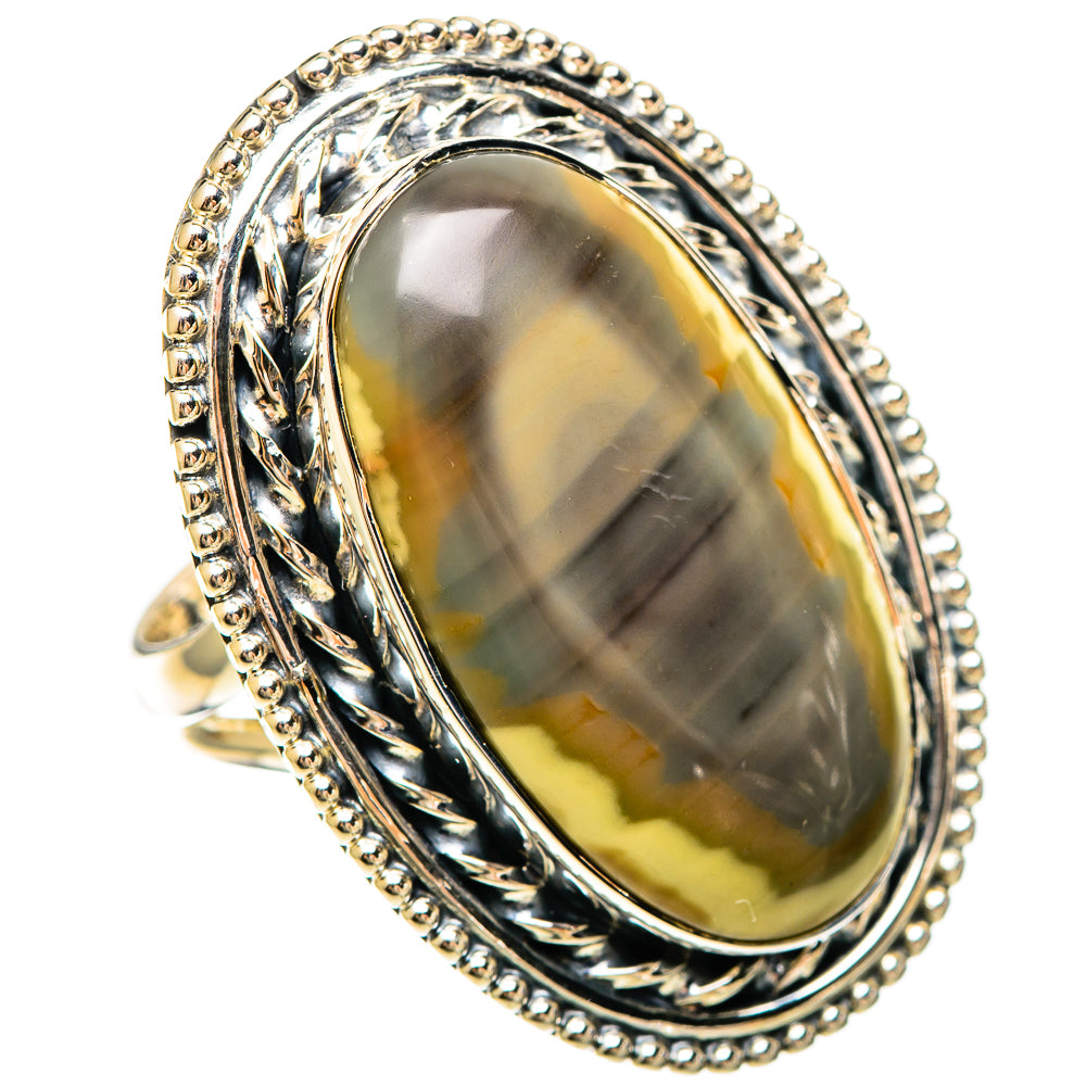 Polychrome Jasper Rings handcrafted by Ana Silver Co - RING109475 - Photo 2