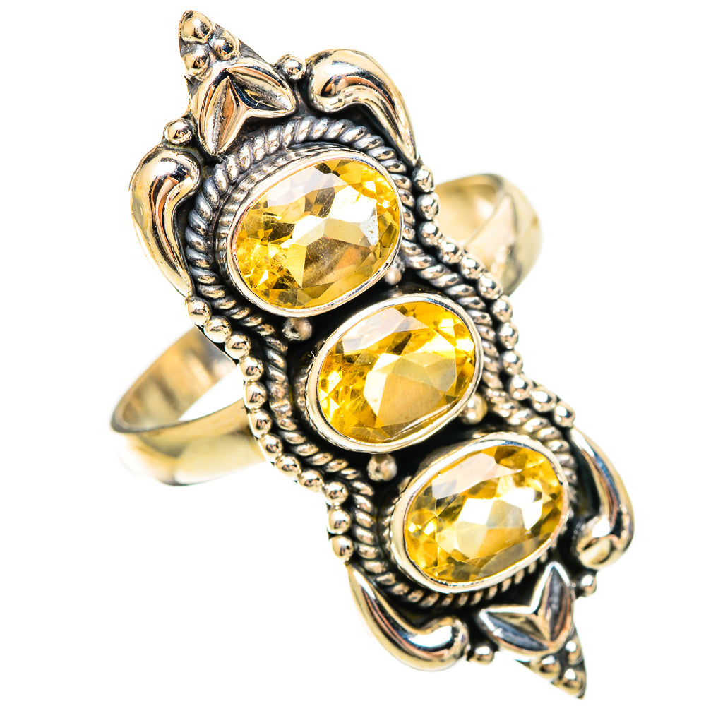 Citrine Rings handcrafted by Ana Silver Co - RING109476 - Photo 2