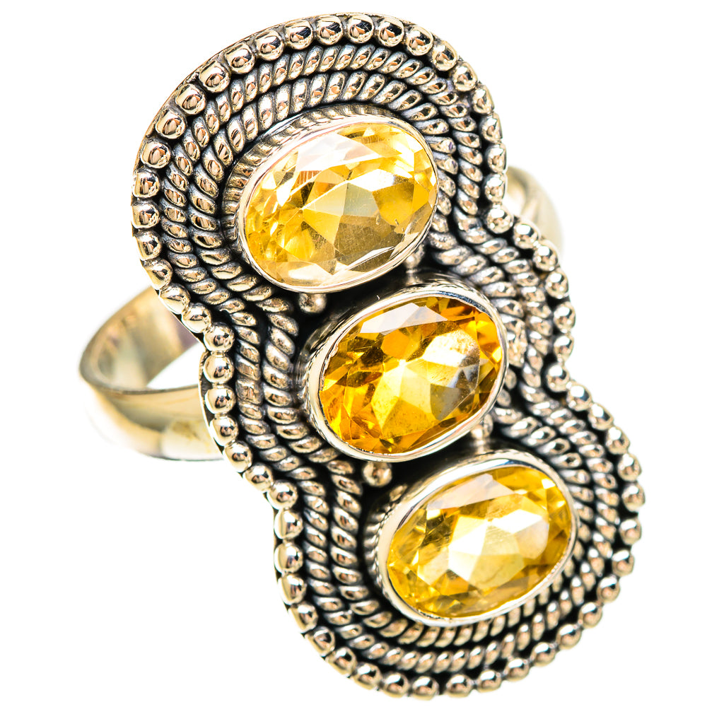Citrine Rings handcrafted by Ana Silver Co - RING109478 - Photo 2