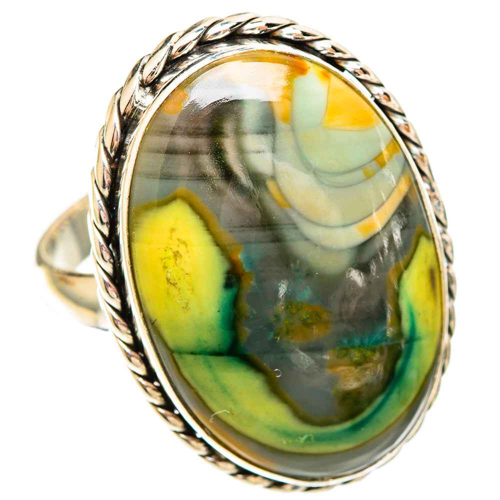Polychrome Jasper Rings handcrafted by Ana Silver Co - RING109492 - Photo 2