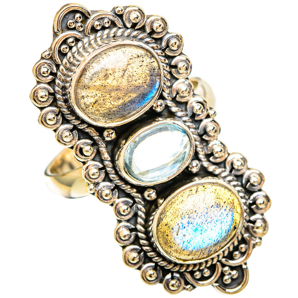 Labradorite Rings handcrafted by Ana Silver Co - RING109498 - Photo 2