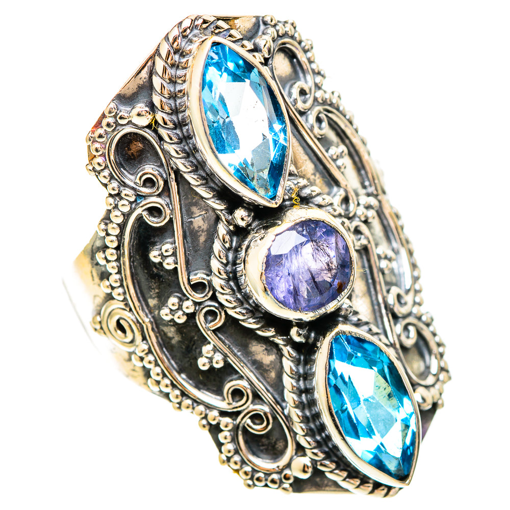 Violet Spinel Rings handcrafted by Ana Silver Co - RING109501 - Photo 2