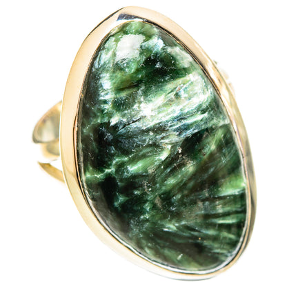 Seraphinite Rings handcrafted by Ana Silver Co - RING109503 - Photo 2