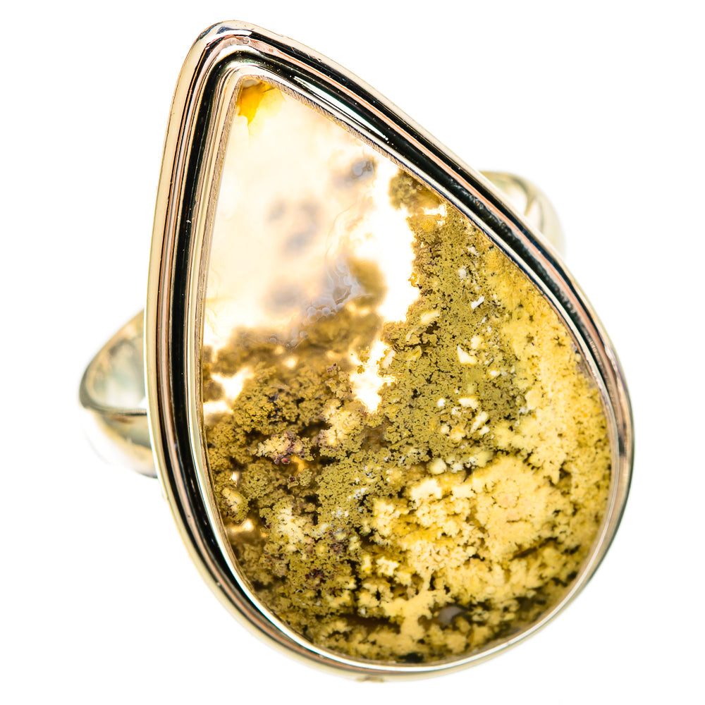 Plume Agate Rings handcrafted by Ana Silver Co - RING109509 - Photo 2