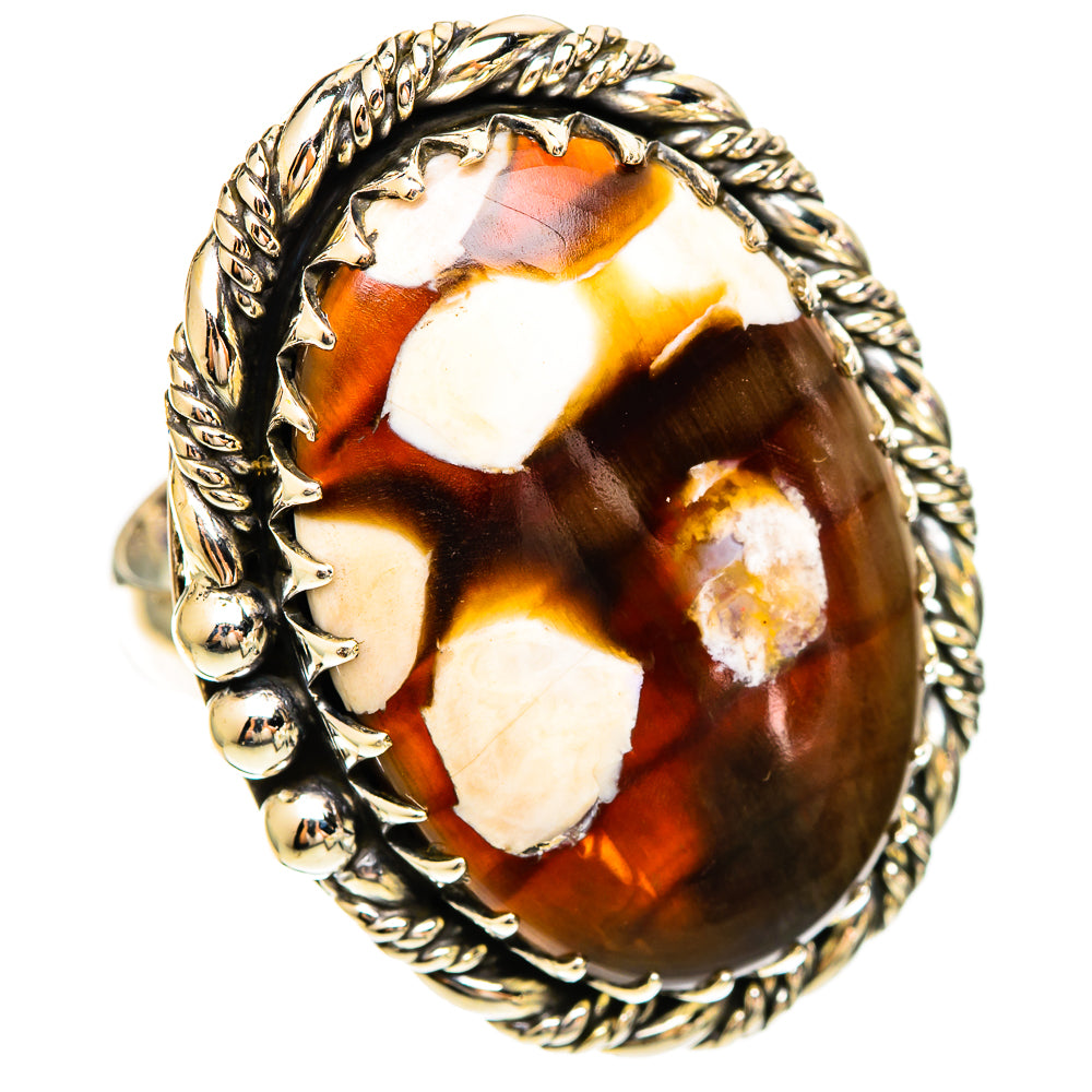 Peanut Wood Jasper Rings handcrafted by Ana Silver Co - RING109510 - Photo 2