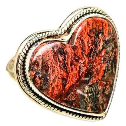 Plume Agate Rings handcrafted by Ana Silver Co - RING109511 - Photo 2