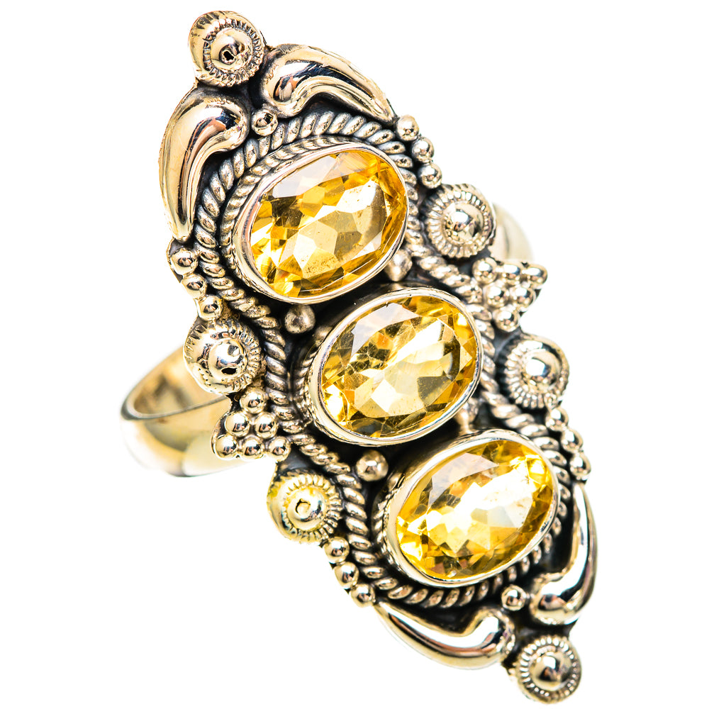 Citrine Rings handcrafted by Ana Silver Co - RING109513 - Photo 2