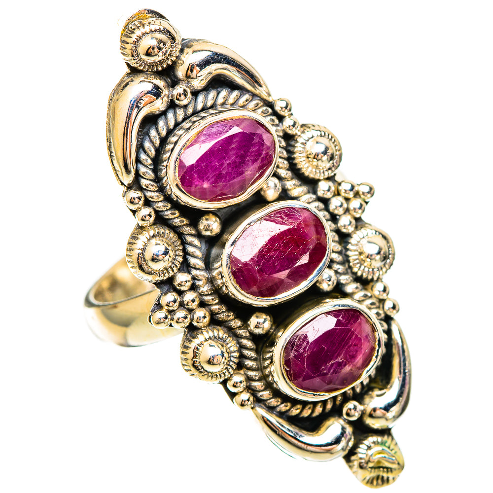 Ruby Rings handcrafted by Ana Silver Co - RING109516 - Photo 2