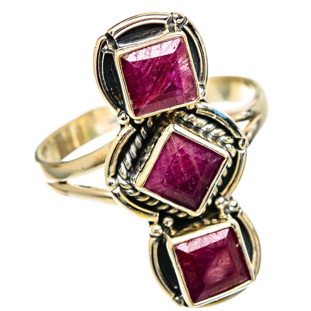 Ruby Rings handcrafted by Ana Silver Co - RING109546 - Photo 2
