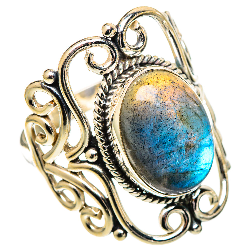 Labradorite Rings handcrafted by Ana Silver Co - RING109565 - Photo 2