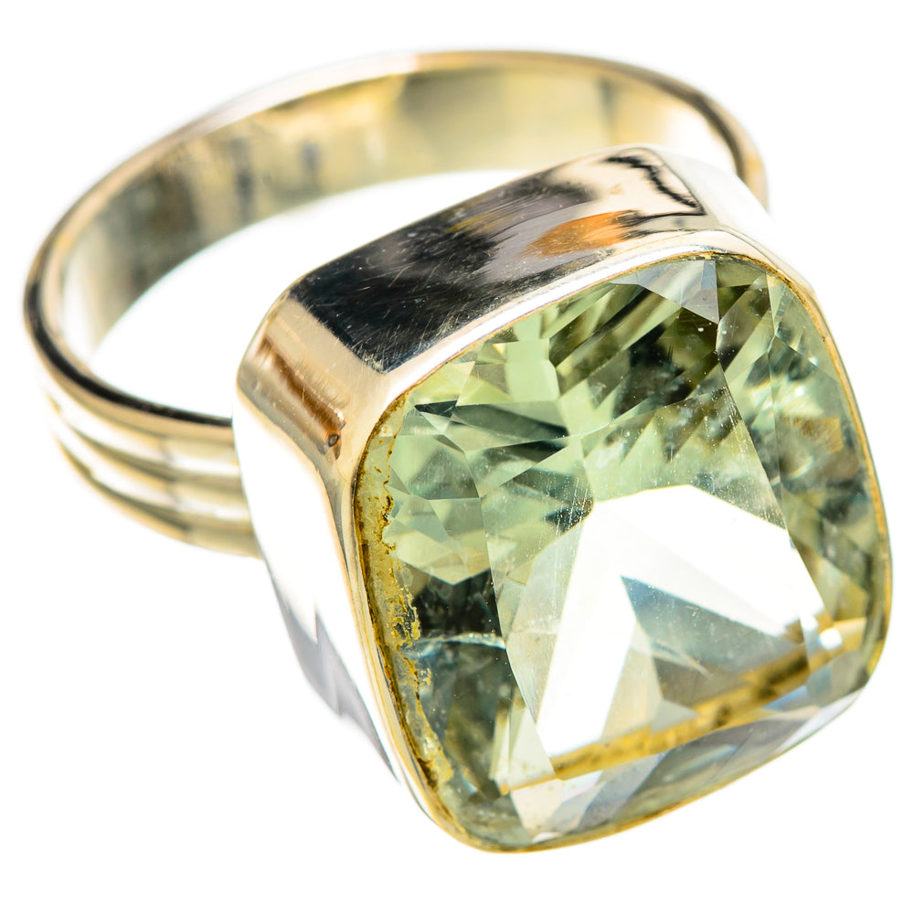 Green Amethyst Rings handcrafted by Ana Silver Co - RING109572 - Photo 2