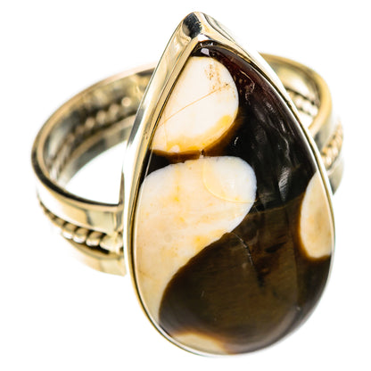 Peanut Wood Jasper Rings handcrafted by Ana Silver Co - RING109573 - Photo 2
