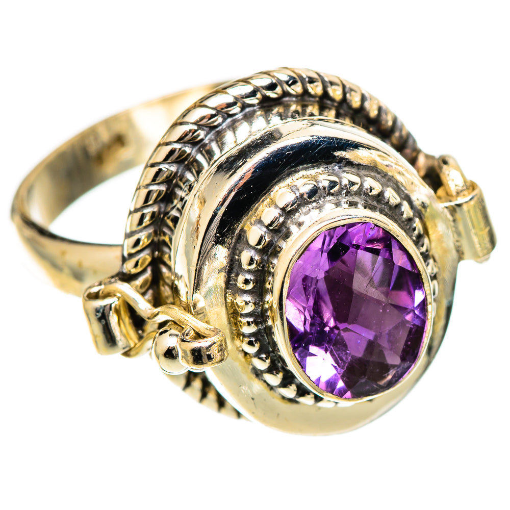 Amethyst Rings handcrafted by Ana Silver Co - RING109580 - Photo 2