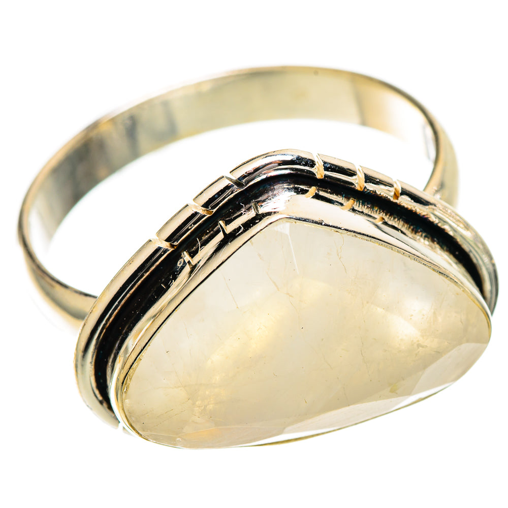 Rainbow Moonstone Rings handcrafted by Ana Silver Co - RING109586 - Photo 2