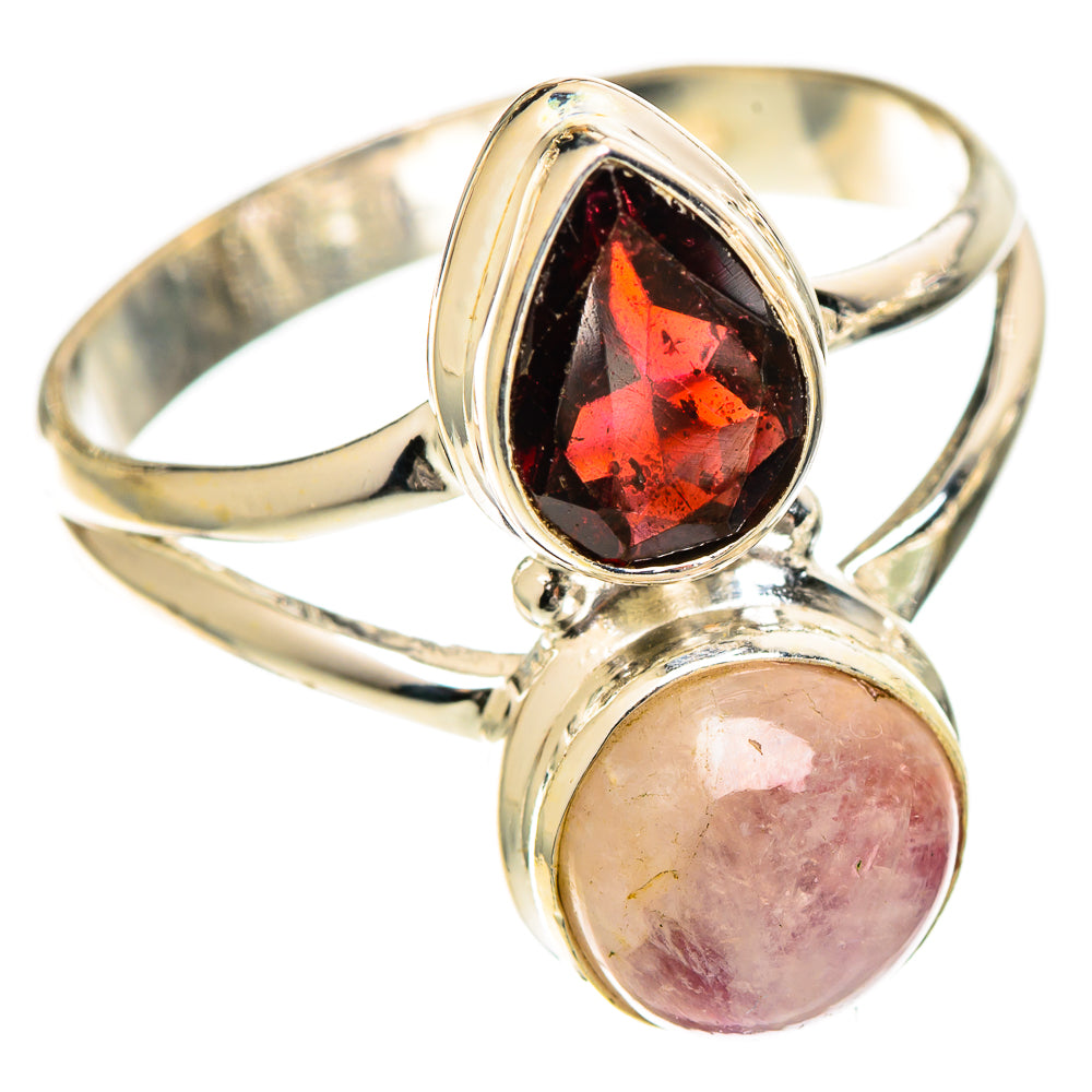 Pink Moonstone Rings handcrafted by Ana Silver Co - RING109592 - Photo 2