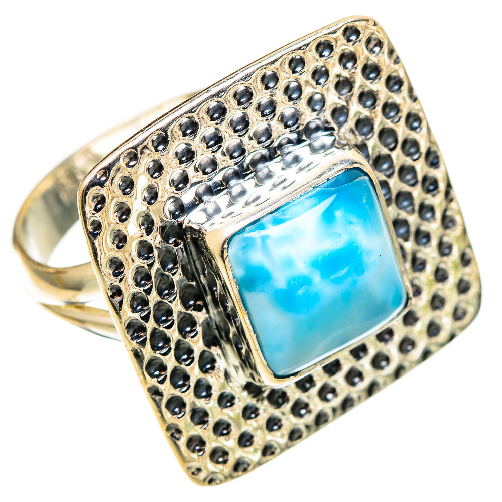 Larimar Rings handcrafted by Ana Silver Co - RING109593 - Photo 2