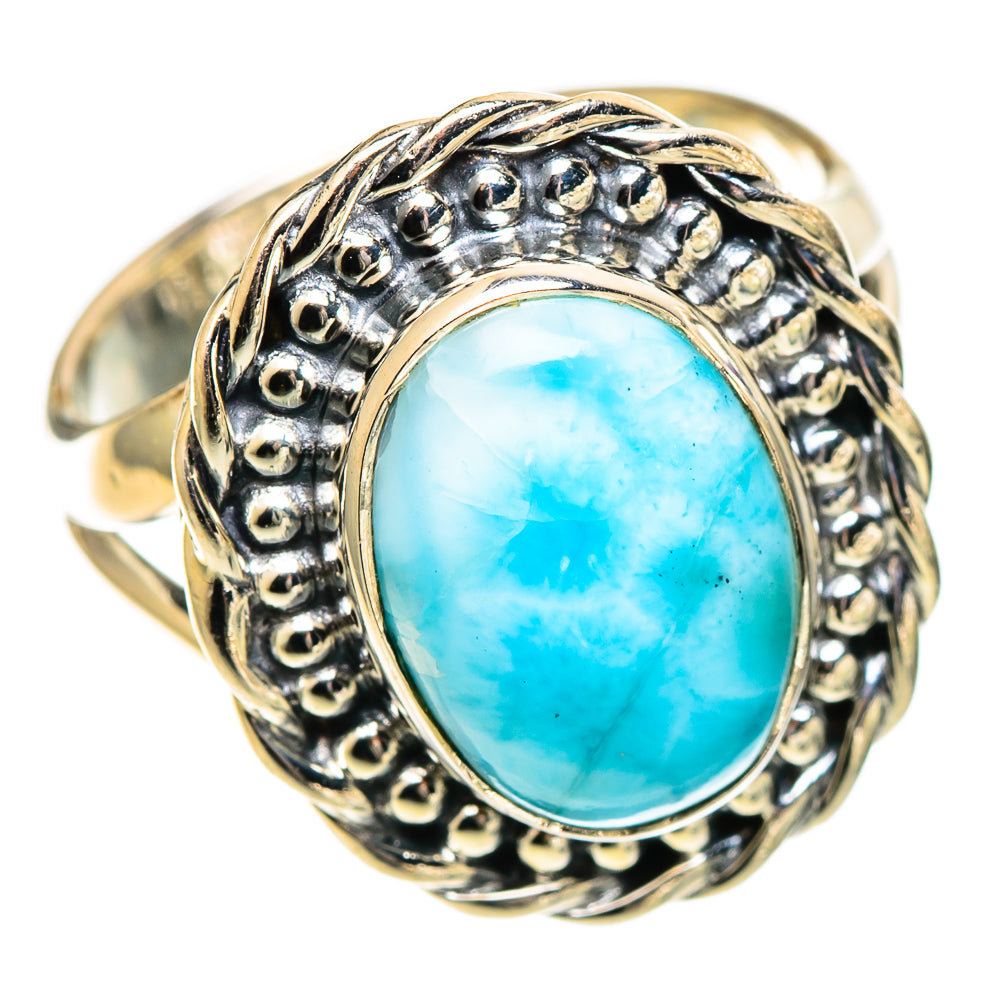 Larimar Rings handcrafted by Ana Silver Co - RING109598 - Photo 2