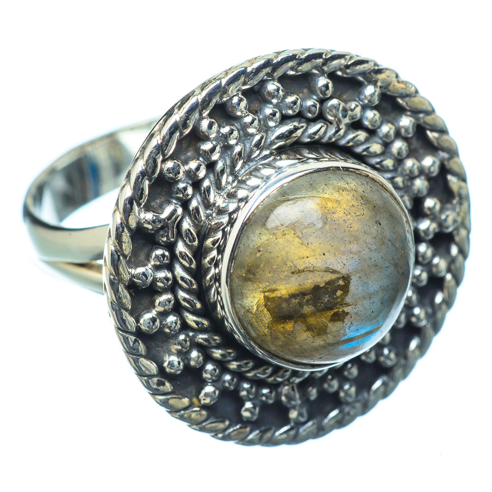 Labradorite Rings handcrafted by Ana Silver Co - RING10960