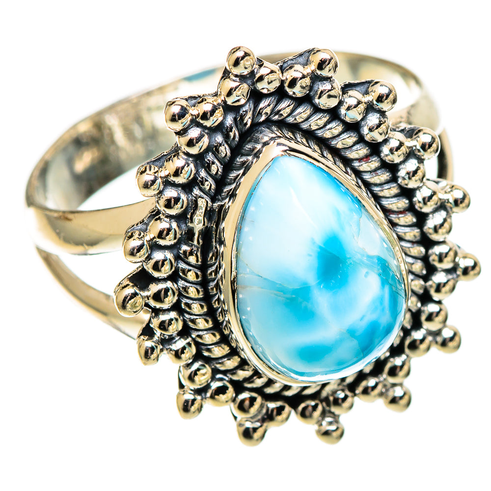 Larimar Rings handcrafted by Ana Silver Co - RING109622 - Photo 2