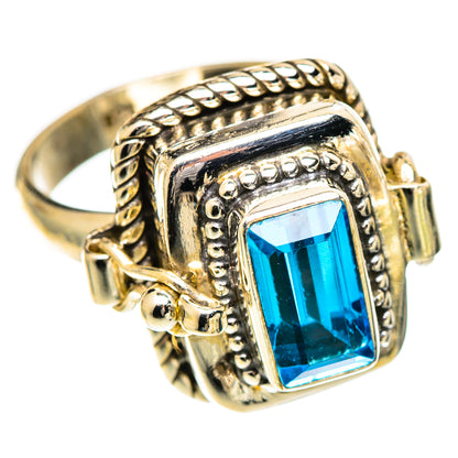 Blue Topaz Rings handcrafted by Ana Silver Co - RING109623 - Photo 2