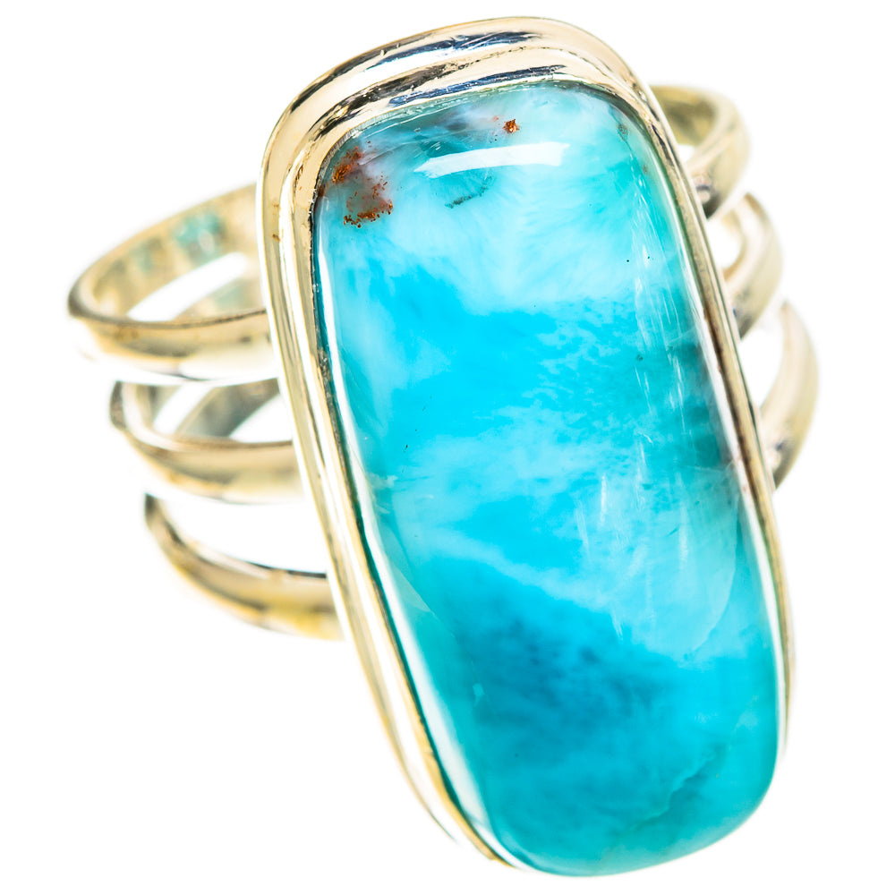 Larimar Rings handcrafted by Ana Silver Co - RING109626 - Photo 2