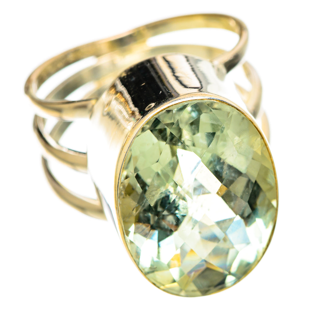 Green Amethyst Rings handcrafted by Ana Silver Co - RING109629 - Photo 2