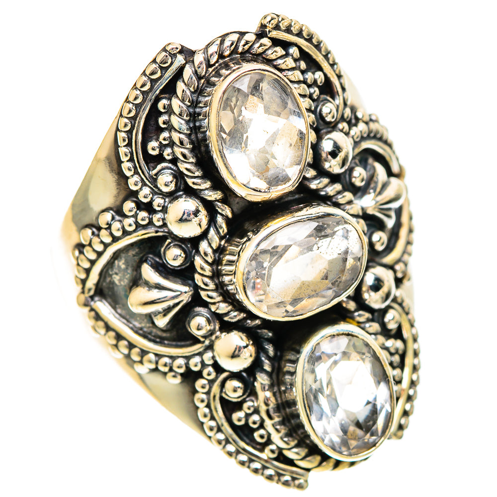 White Quartz Rings handcrafted by Ana Silver Co - RING109669 - Photo 2