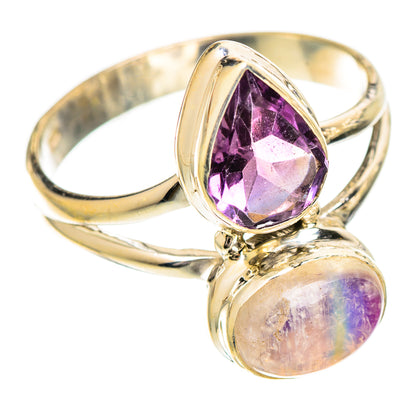 Pink Moonstone Rings handcrafted by Ana Silver Co - RING109674 - Photo 2