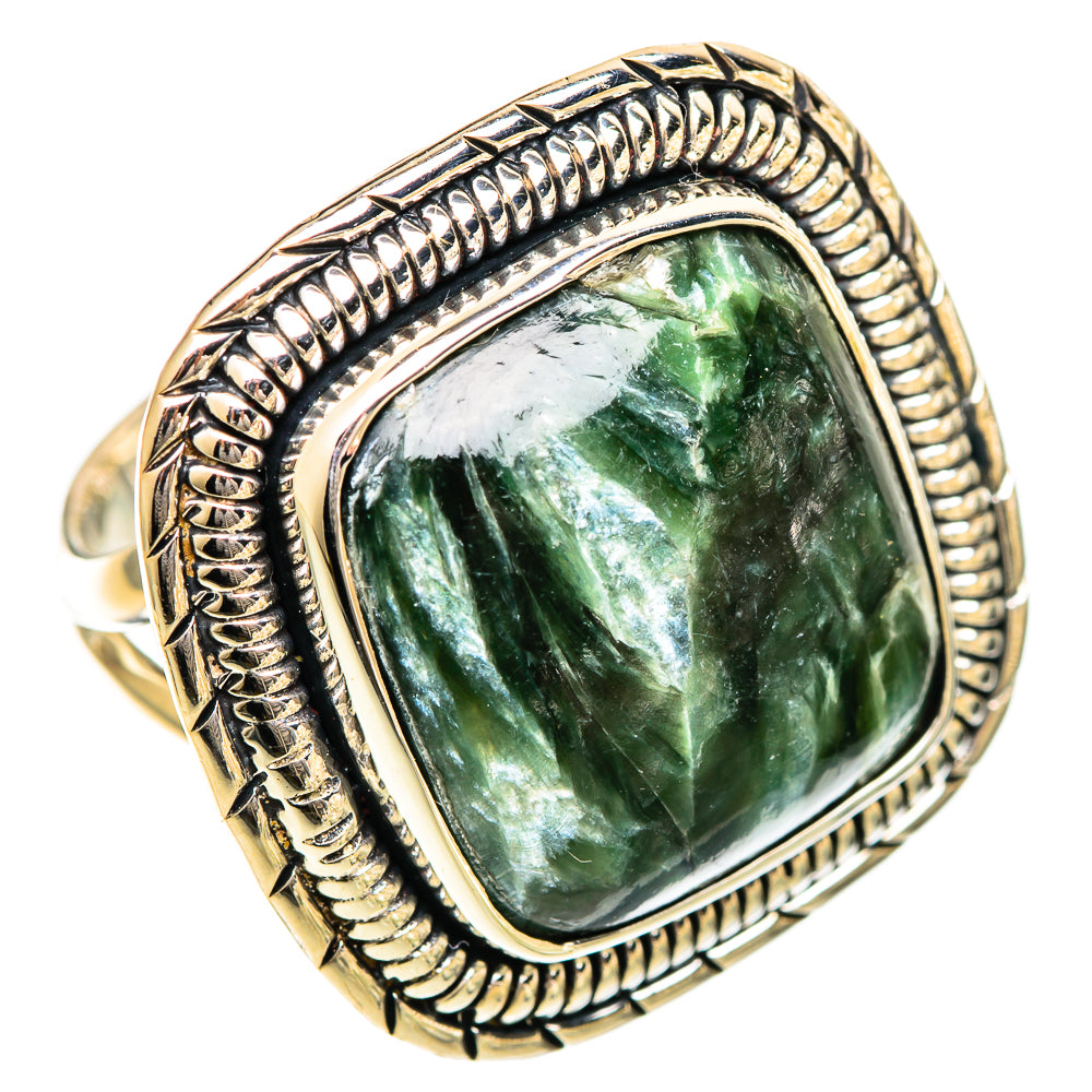Seraphinite Rings handcrafted by Ana Silver Co - RING109687 - Photo 2