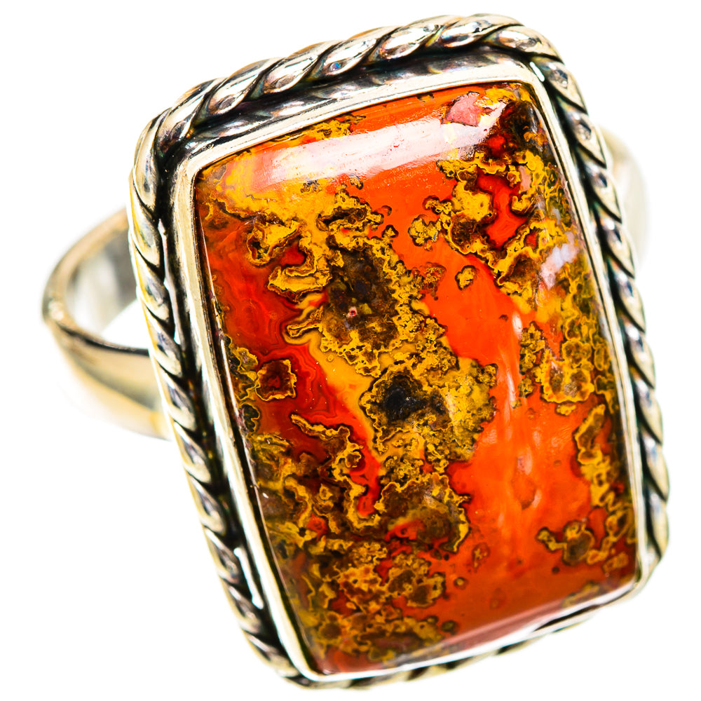 Moroccan Agate Rings handcrafted by Ana Silver Co - RING109732 - Photo 2