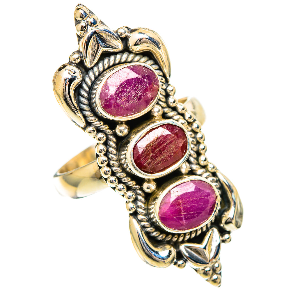 Ruby Rings handcrafted by Ana Silver Co - RING109736 - Photo 2
