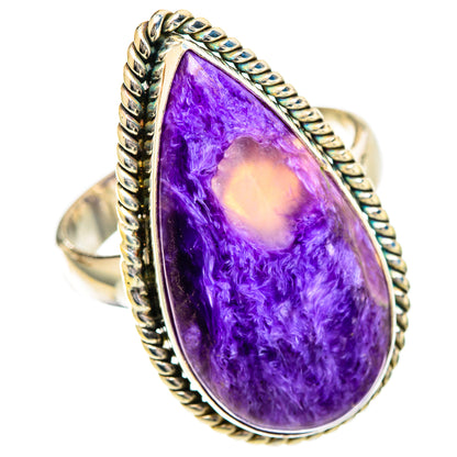 Charoite Rings handcrafted by Ana Silver Co - RING109740 - Photo 2