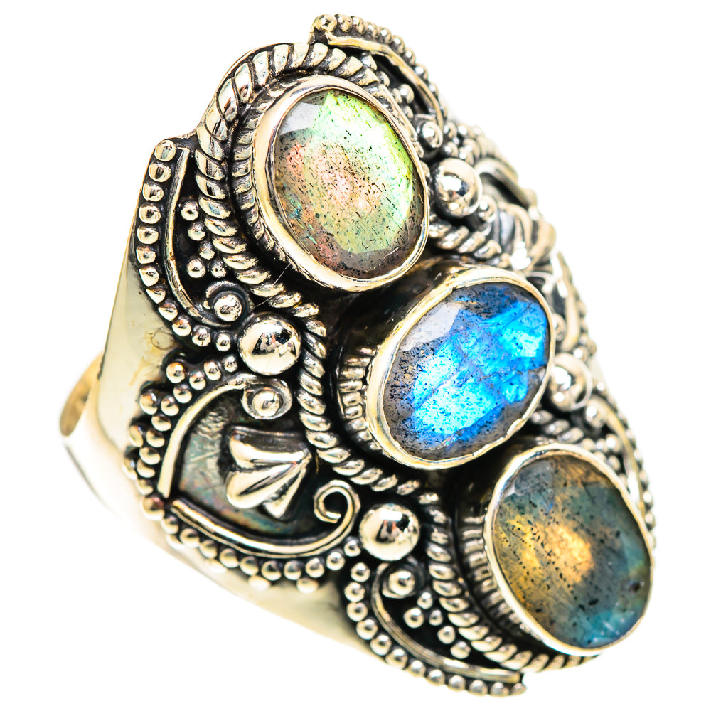 Labradorite Rings handcrafted by Ana Silver Co - RING109750 - Photo 2
