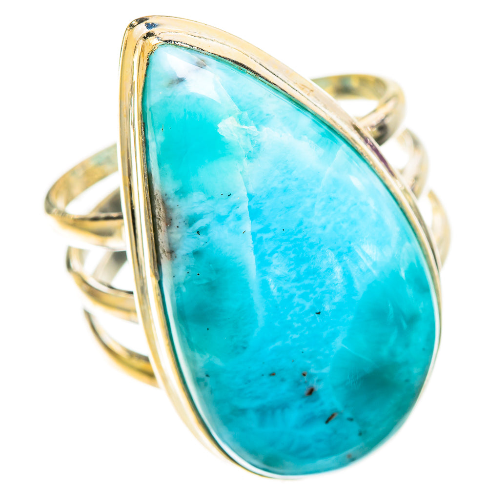 Larimar Rings handcrafted by Ana Silver Co - RING109758 - Photo 2