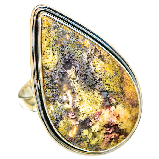 Plume Agate Rings handcrafted by Ana Silver Co - RING109768 - Photo 2
