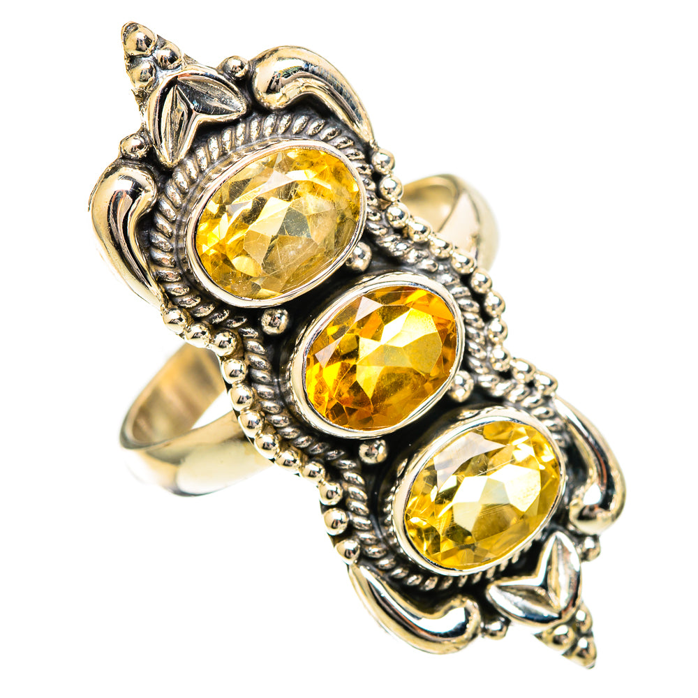 Citrine Rings handcrafted by Ana Silver Co - RING109772 - Photo 2