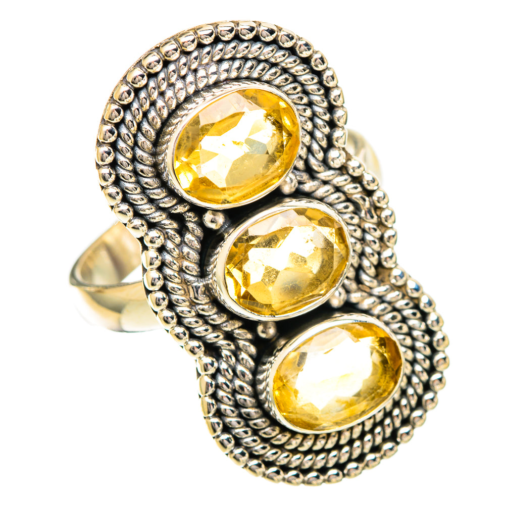 Citrine Rings handcrafted by Ana Silver Co - RING109773 - Photo 2