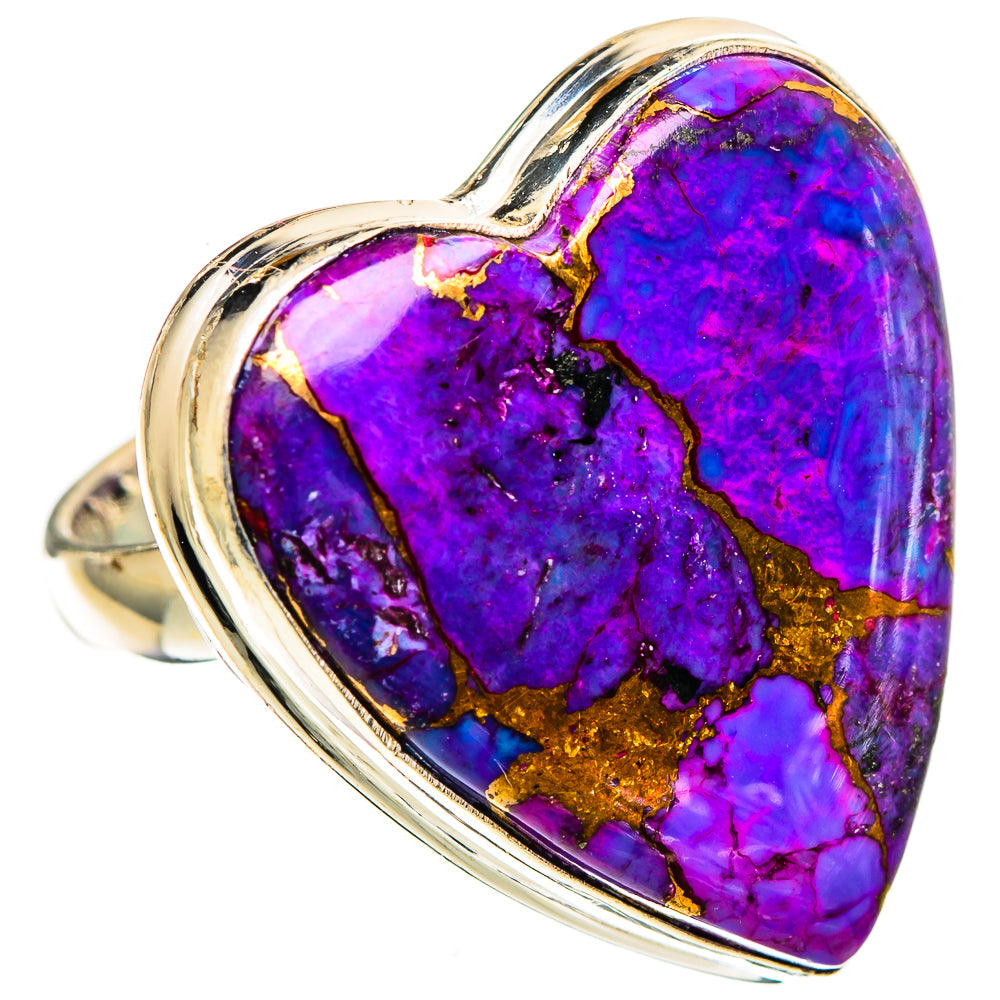 Purple Copper Composite Turquoise Rings handcrafted by Ana Silver Co - RING109780 - Photo 2