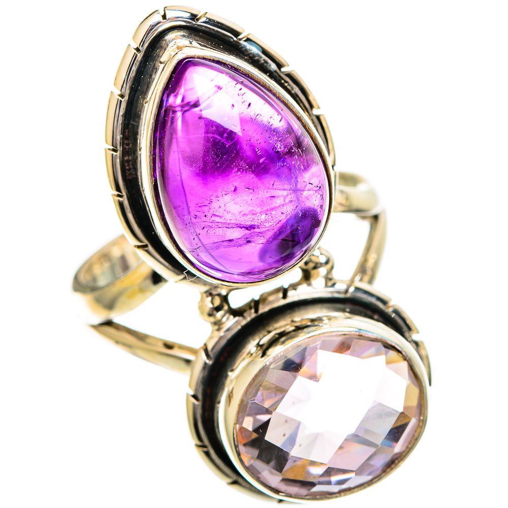 Amethyst Rings handcrafted by Ana Silver Co - RING109783 - Photo 2
