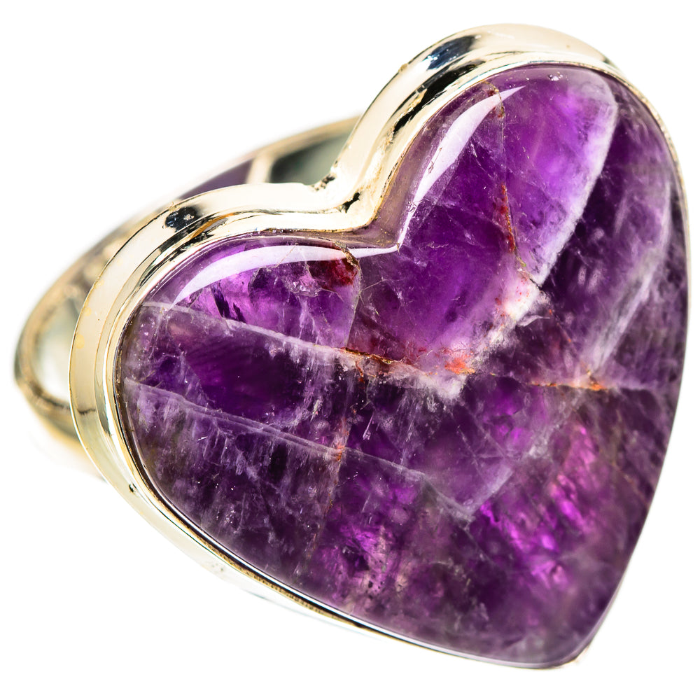 Chevron Amethyst Rings handcrafted by Ana Silver Co - RING109785 - Photo 2
