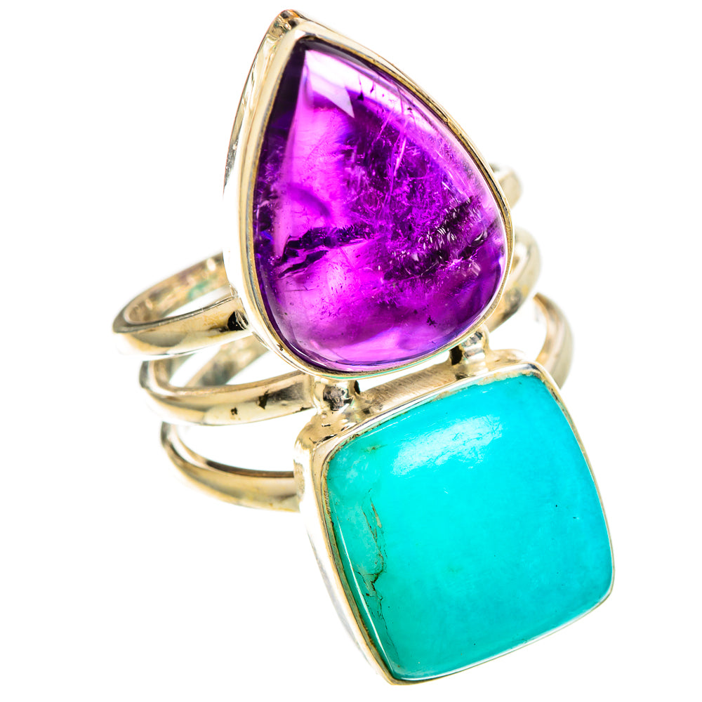 Amazonite Rings handcrafted by Ana Silver Co - RING109792 - Photo 2