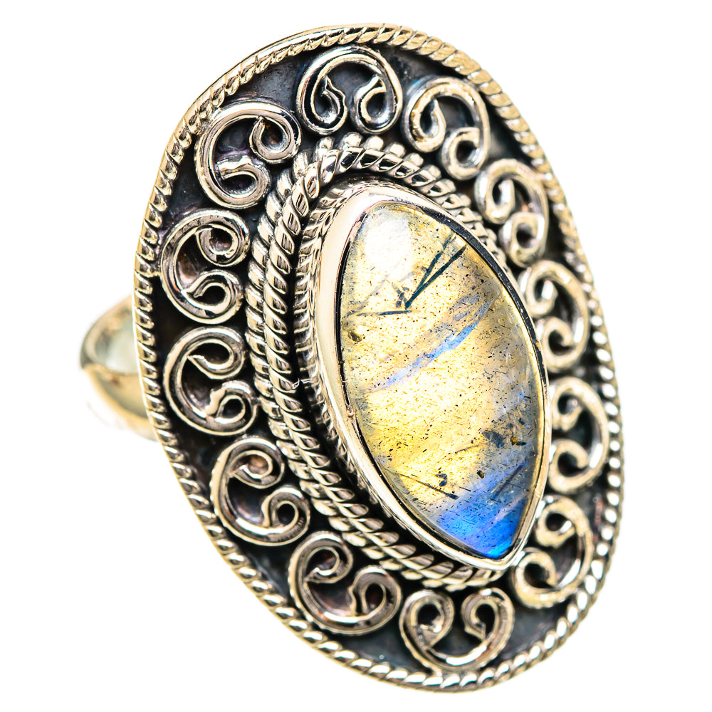 Labradorite Rings handcrafted by Ana Silver Co - RING109795 - Photo 2