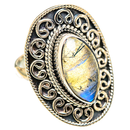 Labradorite Rings handcrafted by Ana Silver Co - RING109795 - Photo 2