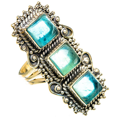 Blue Fluorite Rings handcrafted by Ana Silver Co - RING109800 - Photo 2