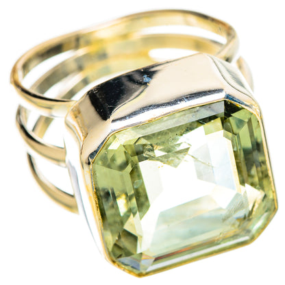 Green Amethyst Rings handcrafted by Ana Silver Co - RING109806 - Photo 2