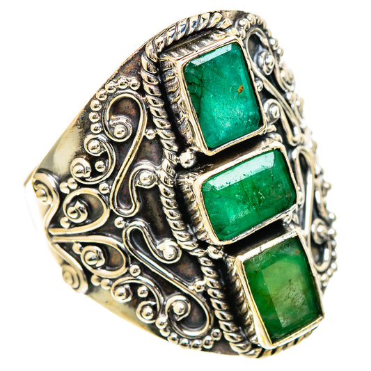 Emerald Rings handcrafted by Ana Silver Co - RING109808 - Photo 2